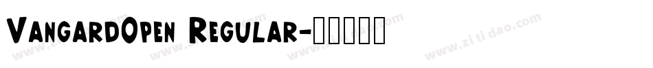 VangardOpen Regular字体转换